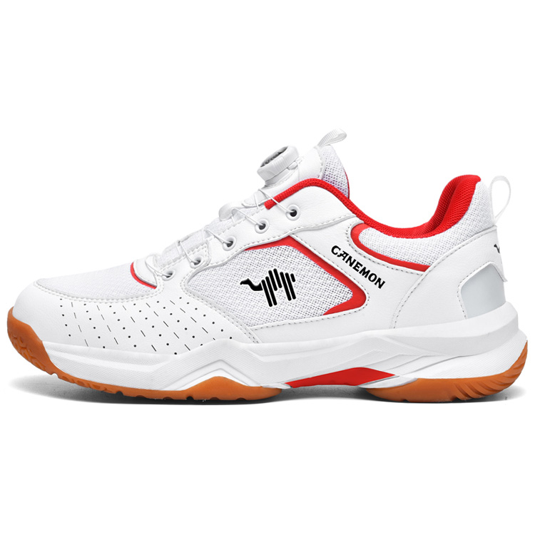 LINGHANGLUOTUO Badminton Shoes Unisex Low Top White/Gray/Blue/Red