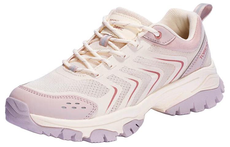 TOREAD Slip Resistant, Abrasion Resistant, Breathable Low top Hiking Shoes Women’s Pink Purple