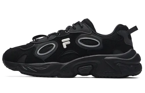 FILA FUSION Raccoon Sneakers 'Black White Grey' Women's
