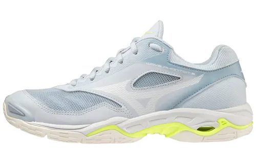 Mizuno Training Shoes Women's Low Top Light Blue/White/Neon Green
