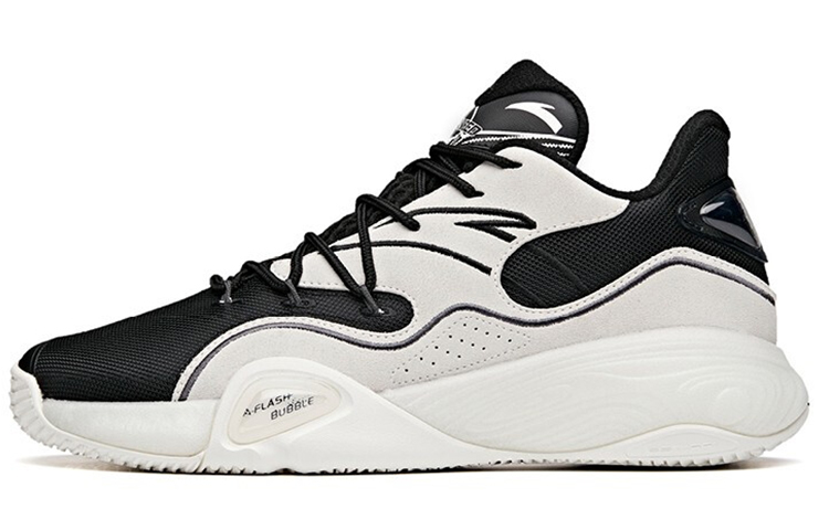 Anta A Flash Bubble 1.0 KT Low top Performance Basketball Shoes Men’s Black White
