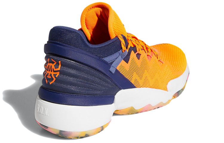 Мужские кроссовки adidas D.O.N. Issue #2 (оранжево-темно-синие с белым) — Оранжевый / тёмно-синий / белый — фото 4