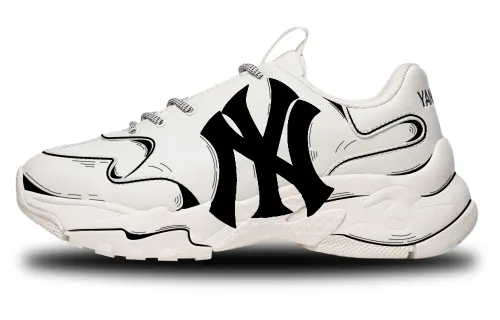 MLB Big Ball Chunky Anime Black Slip Resistant Abrasion Resistant Slip Resistant Abrasion Resistant Low top