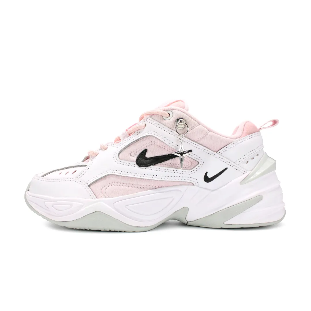 Nike M2K Tekno Slip Resistant Low top Chunky Sneakers Women's Pink White