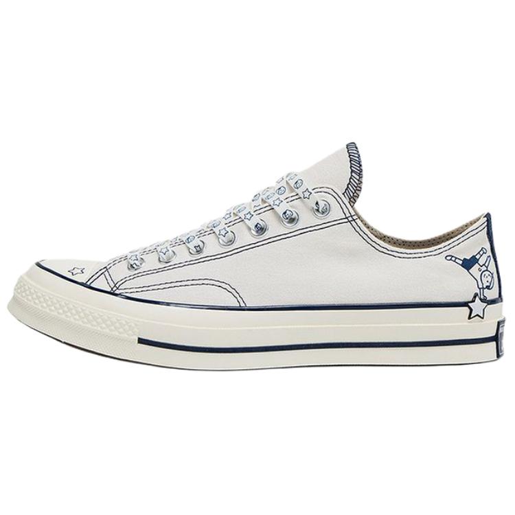 Converse x Noritake CHUCK TAYLOR Low top Canvas Shoes Unisex White Blue