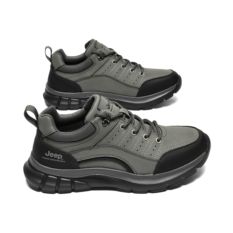 Jeep Cow Split Leather Low top Hiking Shoes Men’s
