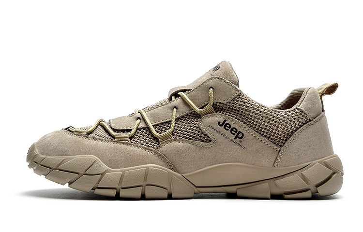Jeep Textile, Leather Low top Outdoor Shoes Men’s