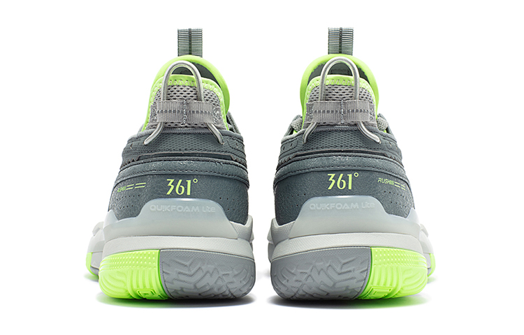 361° Burning Fight 3.0 Basketball Shoes Men’s Low Top Light Gray