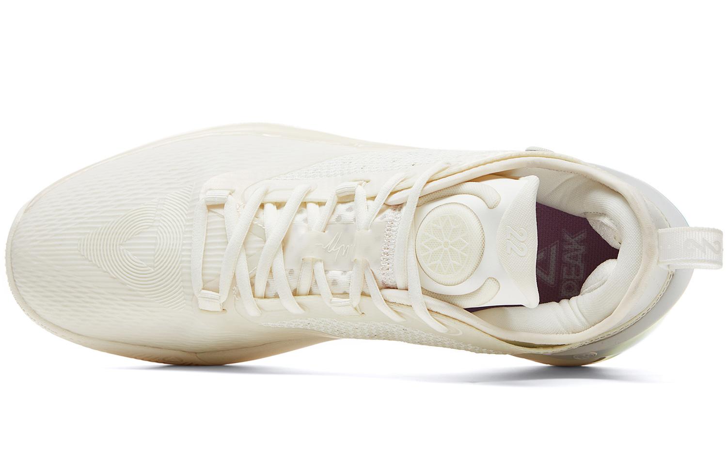 PEAK Wiggins AW2 Cushioning Abrasion Resistant Impact Resistant Rebound Basketball Shoes Men’s Beige, Timeless Colorway