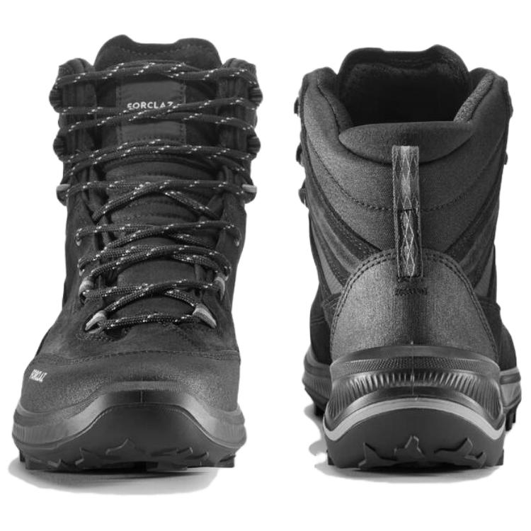 DECATHLON MT100 Slip Resistant, Abrasion Resistant, Waterproof, And Breathable High top Hiking Shoes Men’s Black