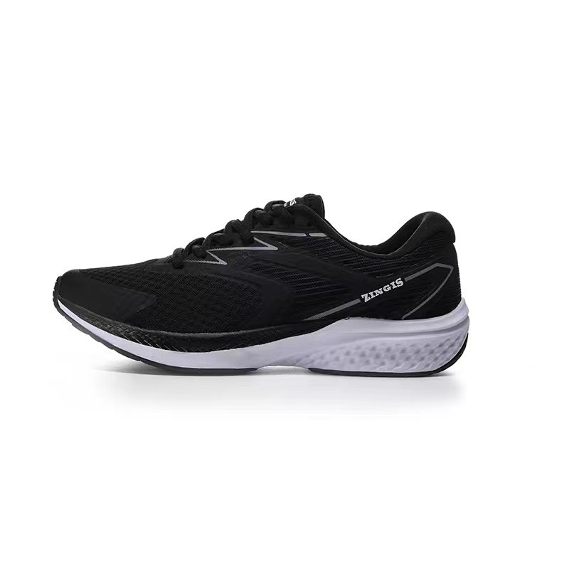 ZINGIS Slip Resistant Abrasion Resistant Mid top Training Shoes Unisex Black White