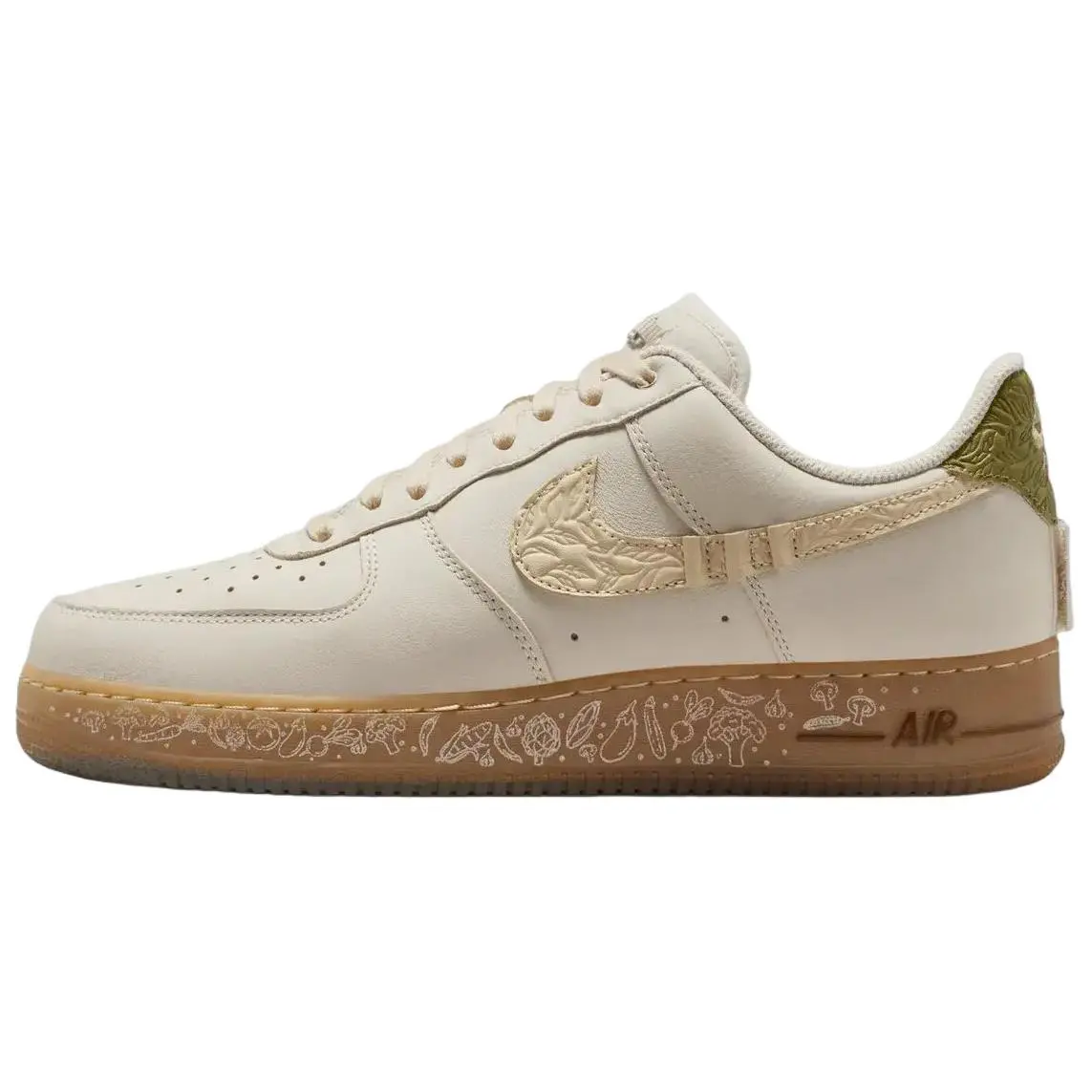 Nike Air Force 1 Leather Cushioning Skateboard Shoes Unisex White