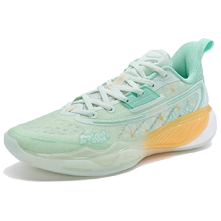 XTEP Light Feather 5 Comfortable And Trendy Slip Resistant Abrasion Resistant Low top Basketball Shoes Men’s Green