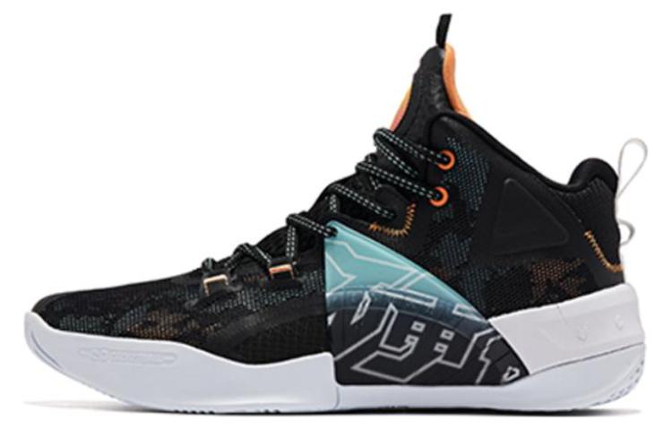 QIAODAN Halberd 5, Q KUNGFU LIGHT Cushioning Slip Resistant Abrasion Resistant High top Basketball Shoes Men’s