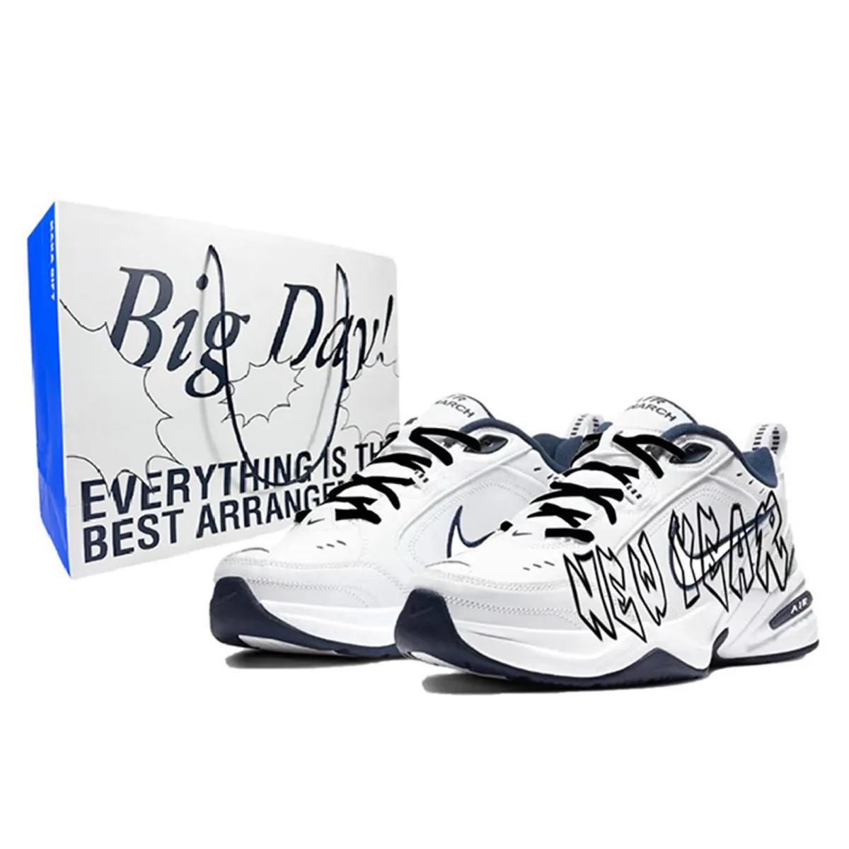Nike Air Monarch 4 Cushioning Slip Resistant Abrasion Resistant Cushioning Slip Resistant Abrasion Resistant Low top