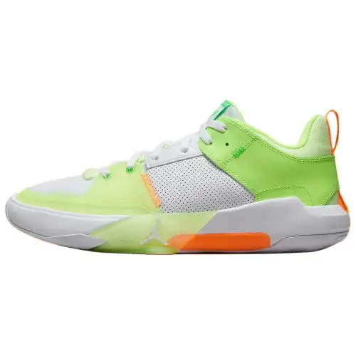 Jordan One Take 5 Cushioning Slip Resistant Abrasion Resistant Low top Basketball Shoes Unisex White Green Orange