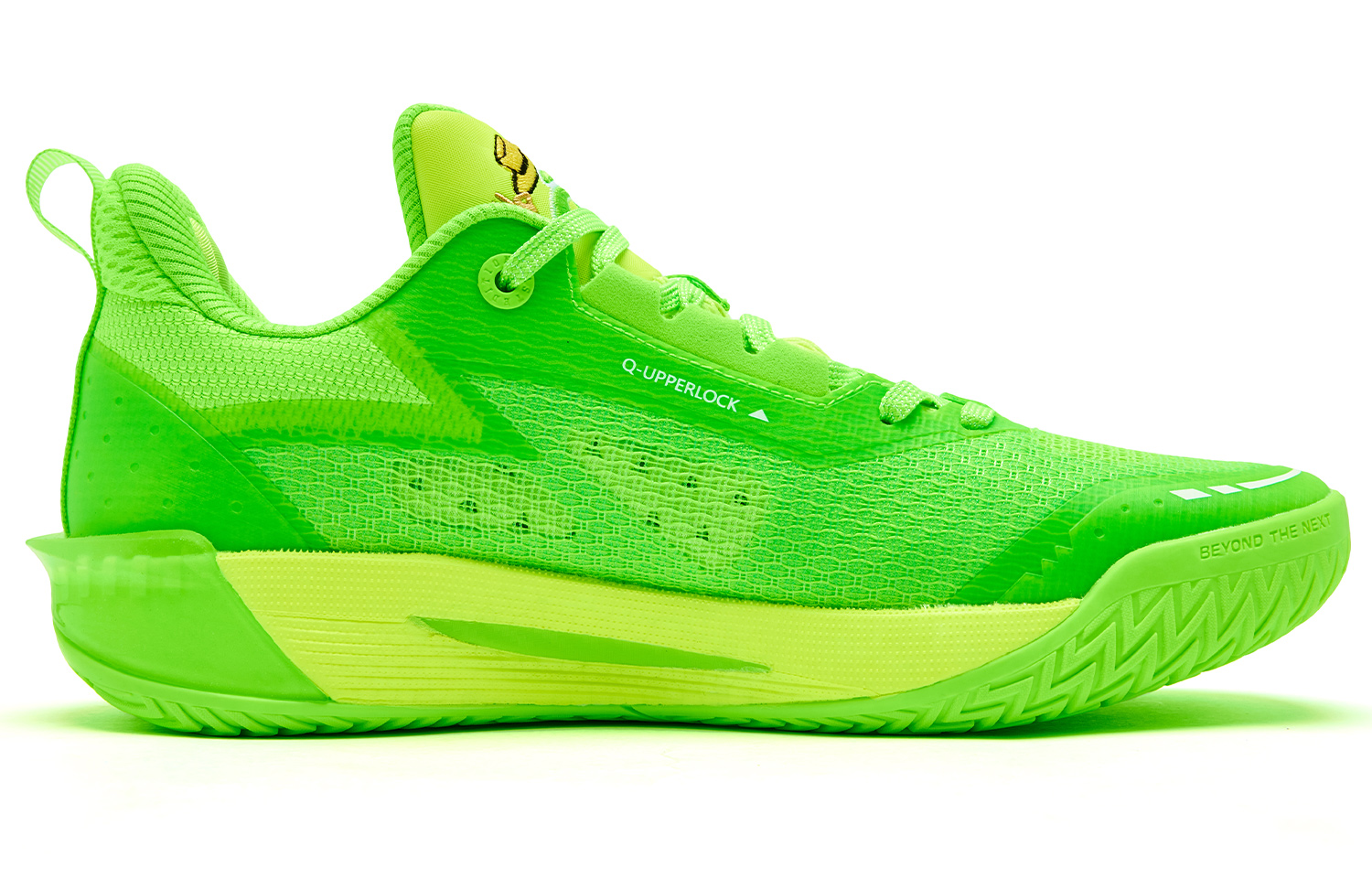 QIAODAN FE3.0 Basketball Shoes Men’s Low Top Flash Green/Flame Yellow