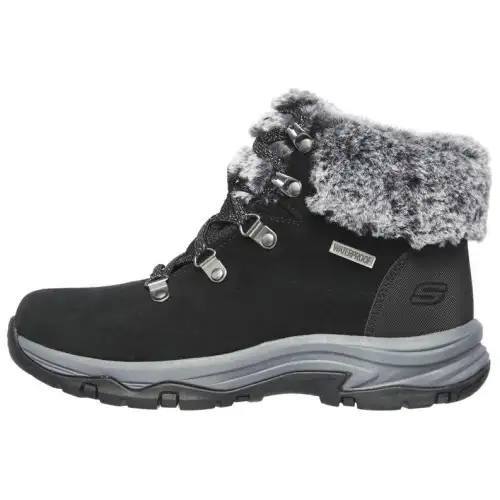 Skechers Relaxed Fit Short Snow Boots Women's Black