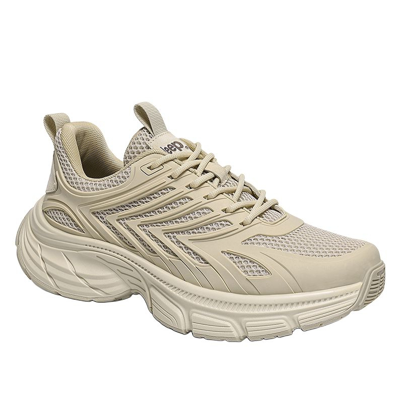 Jeep Slip Resistant Lightweight Low top Mountaineering Shoes Men’s Beige