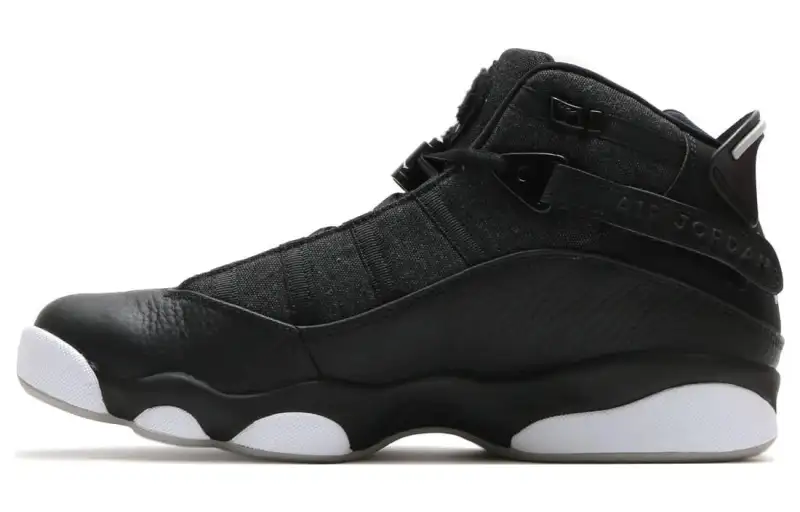 Jordan 6 Rings Black Matte Silver