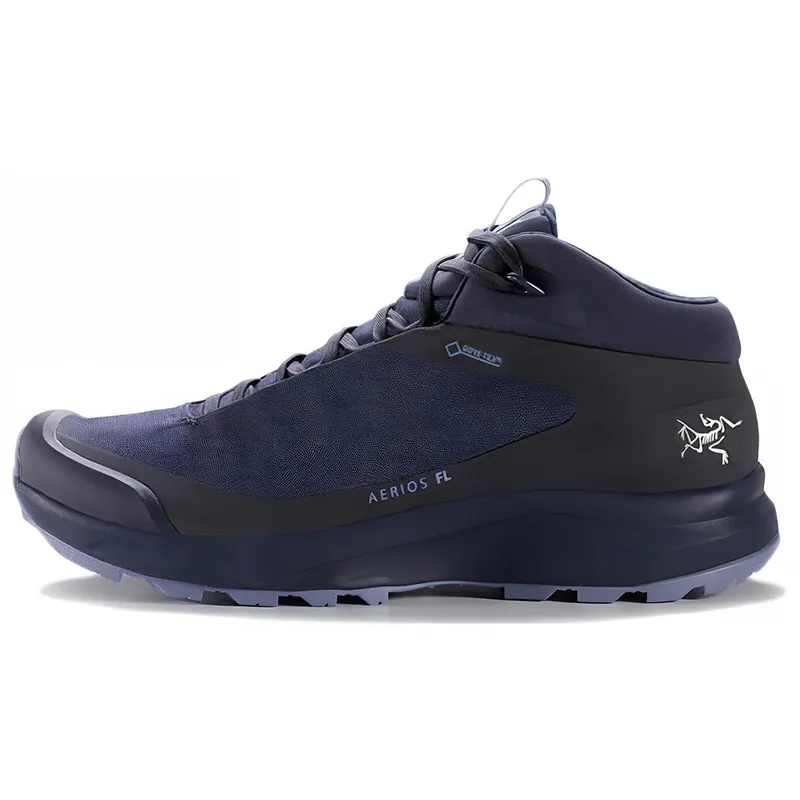 Arc'teryx AERIOS FL Fabric Cushioning Slip Resistant Abrasion Resistant Mountaineering Hiking Shoes Women's Black Blue