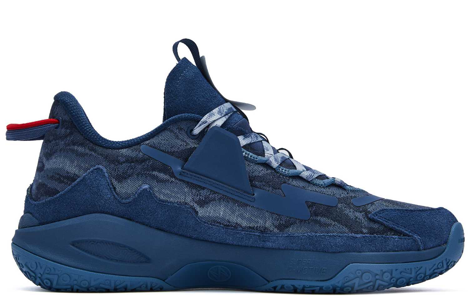 PEAK Lightning 9 Taichi Cushioning Slip Resistant Abrasion Resistant Low top Basketball Shoes Men’s Photo Blue