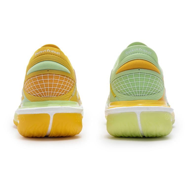 361° Speed BB Slip Resistant, Abrasion Resistant, Lightweight Low top Basketball Shoes Men’s Yellow Green Mismatched