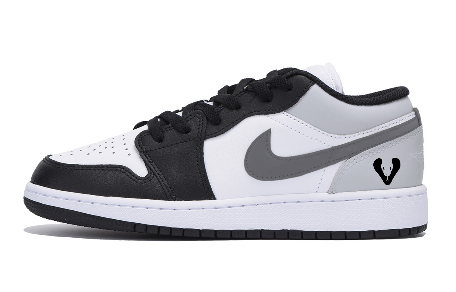 Jordan Air Jordan 1 Abrasion Resistant Low top Vintage Basketball Shoes Men’s Black Gray