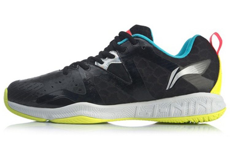 Li Ning Lightweight Breathable Lightweight And Breathable Low top Badminton Shoes Unisex Standard Black