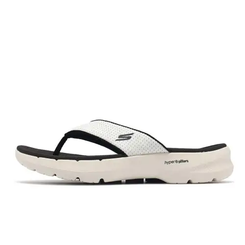 Skechers Go Walk 6 Abrasion Resistant Flip Flops Men's White