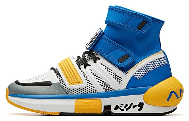 Dragon Ball x Anta Anta Dragon Ball Super co-branded Vegeta Super Saiyan form high top basketball shoes men's white and black