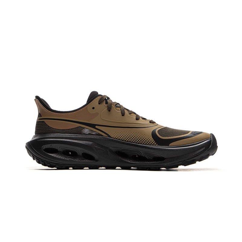 Li Ning Outdoor CF Tracing Low top Hiking Shoes Unisex Yellow Walnut Brown
