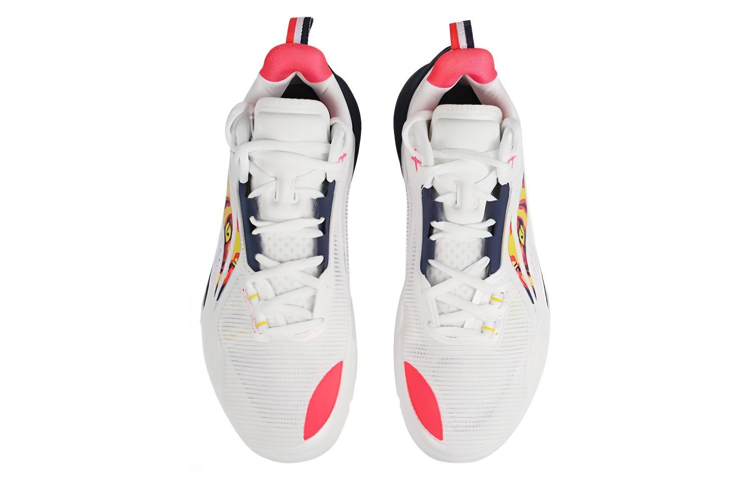 Li Ning Speed 10 Cushioning Slip Resistant Abrasion Resistant Breathable Low top Basketball Shoes Men’s White
