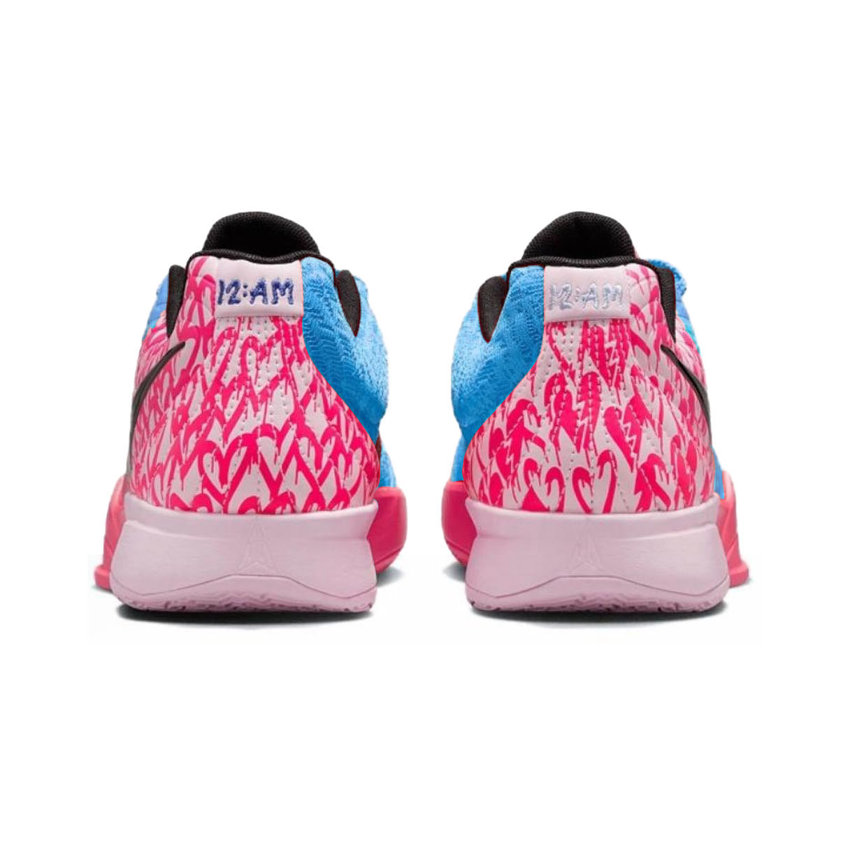 Nike Ja 2 Slip Resistant Abrasion Resistant Low top Basketball Shoes Unisex Blue Pink