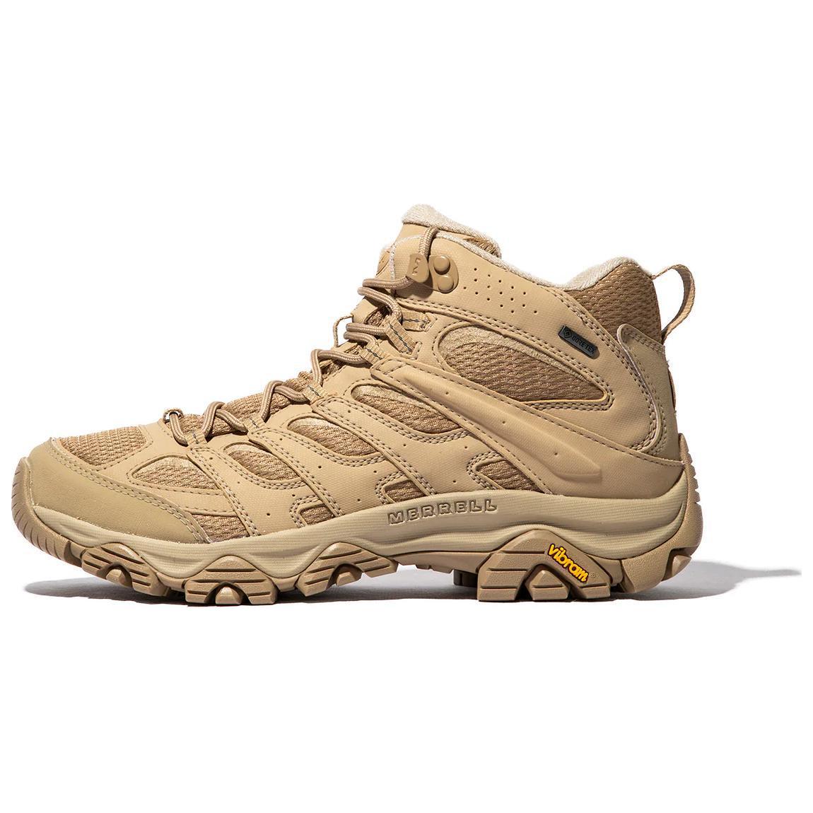 MERRELL MOAB 3 Slip Resistant Abrasion Resistant Mid top Hiking Shoes Men’s Beige