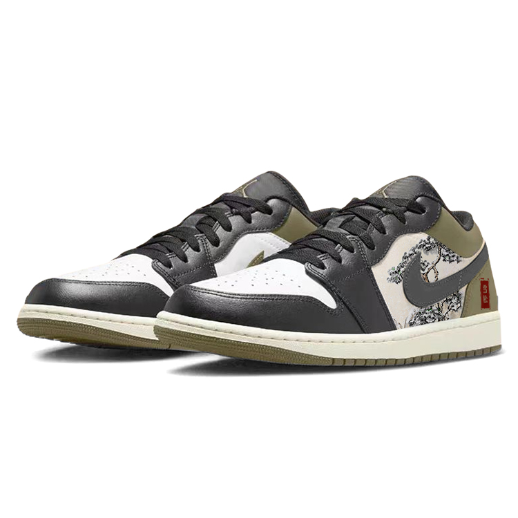 Jordan Air Jordan 1 Slip Resistant, Abrasion Resistant, Breathable Low top Vintage Basketball Shoes Unisex