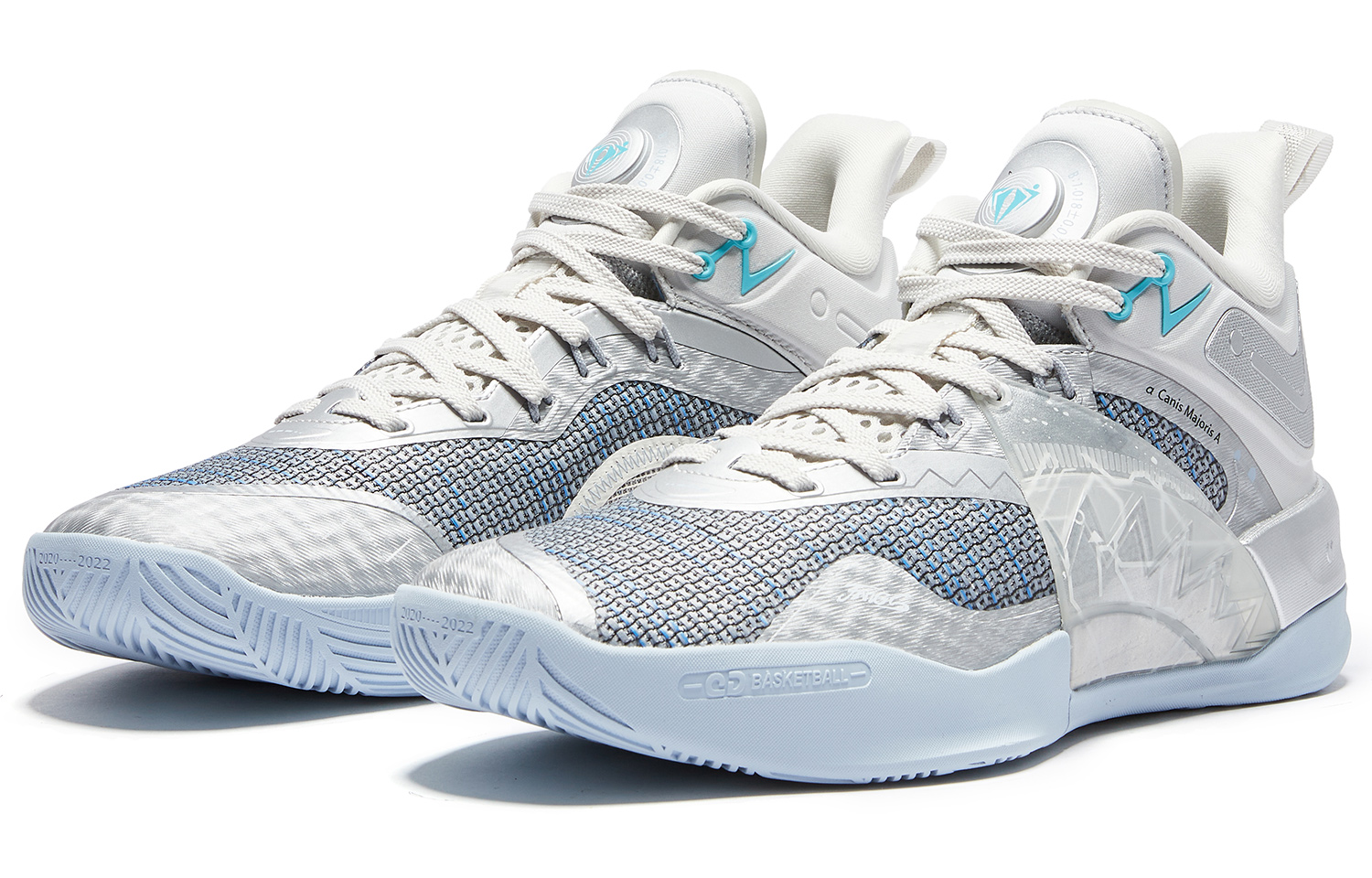 QIAODAN Fang Pro 2 Cushioning Slip Resistant Abrasion Resistant Mid top Basketball Shoes Men’s Silver Gray