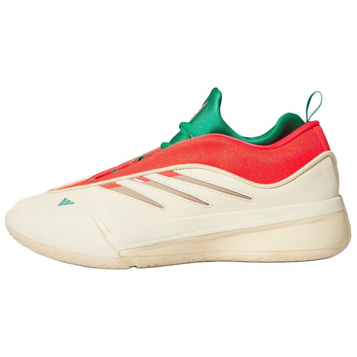 Adidas Dame 9 Comfortable Low-top Basketball Shoes Unisex Beige Red