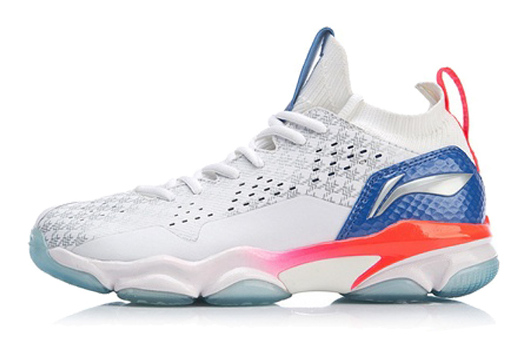 Li Ning 2 Cushioning Breathable Cushioning Breathable High top Badminton Shoes Women’s Standard White