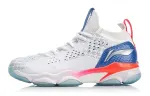 Li Ning 2 Cushioning Breathable Cushioning Breathable High top Badminton Shoes Women's Standard White