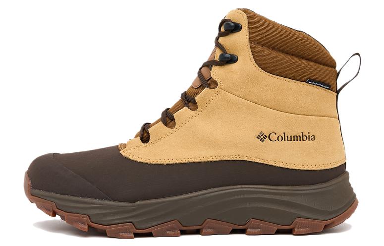 Columbia Fabric Cushioning Mid top Outdoor Shoes Men's Brown