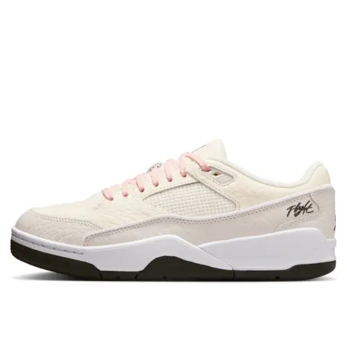 Jordan FLIGHT COURT Abrasion Resistant Low top Vintage Basketball Shoes Women's Beige
