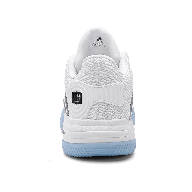 IVERSON Slip Resistant, Abrasion Resistant, Breathable Low Top Basketball Shoes Unisex White