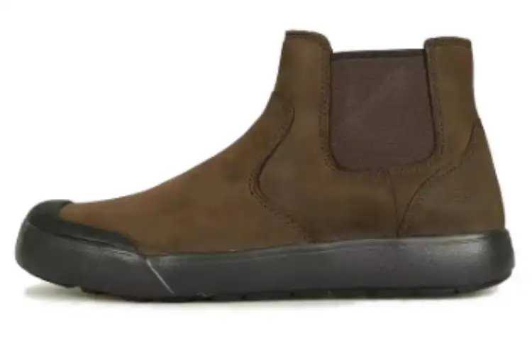 Keen ELENA CHELSEA Comfortable Round Toe Short Chelsea Boots Women's Brown
