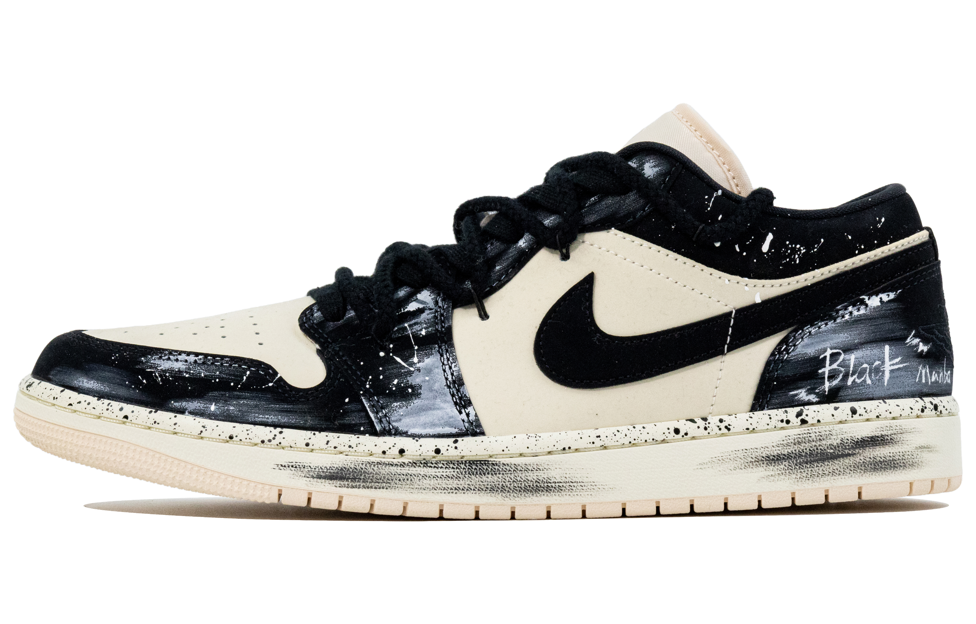 Jordan Air Jordan 1 Synthetic Leather, Leather Cushioning, Wear Resistant Low top Vintage Basketball Shoes Unisex