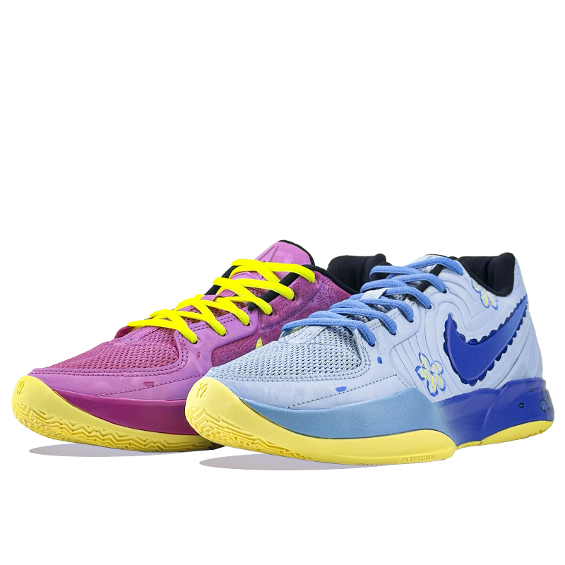 Nike Ja Morant 2 Low top Basketball Shoes Unisex Pink Blue