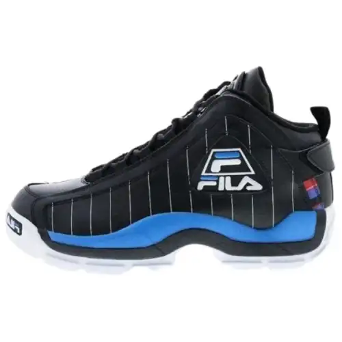 FILA Grant Hill 2 Comfortable Mid top Basketball Shoes Men's Black Blue