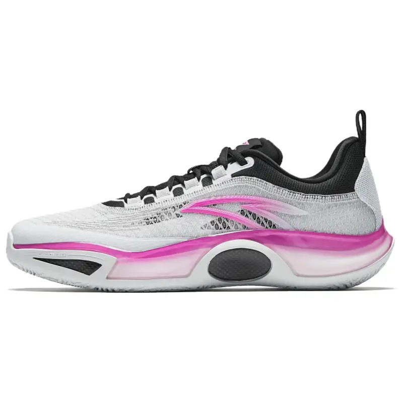 ANTA Fengmang 2 Basketball Shoes Men's Low Top White Purple