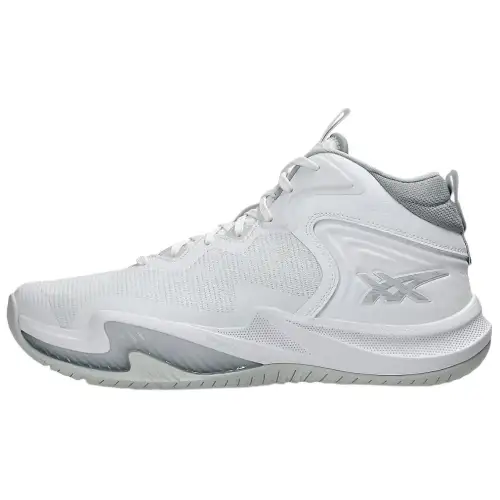 Asics NOVA SURGE 3 Comfortable Abrasion Resistant High top Basketball Shoes Men's White Gray