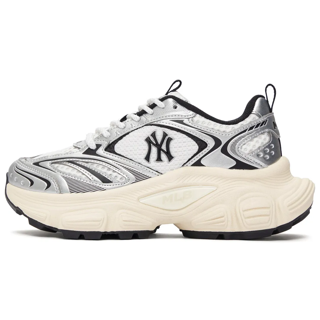 MLB Winner Chunky Slip Resistant Abrasion Resistant Low top Chunky Sneakers Unisex Silver